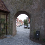 Utanför stadsmuren i Dinkelsbühl